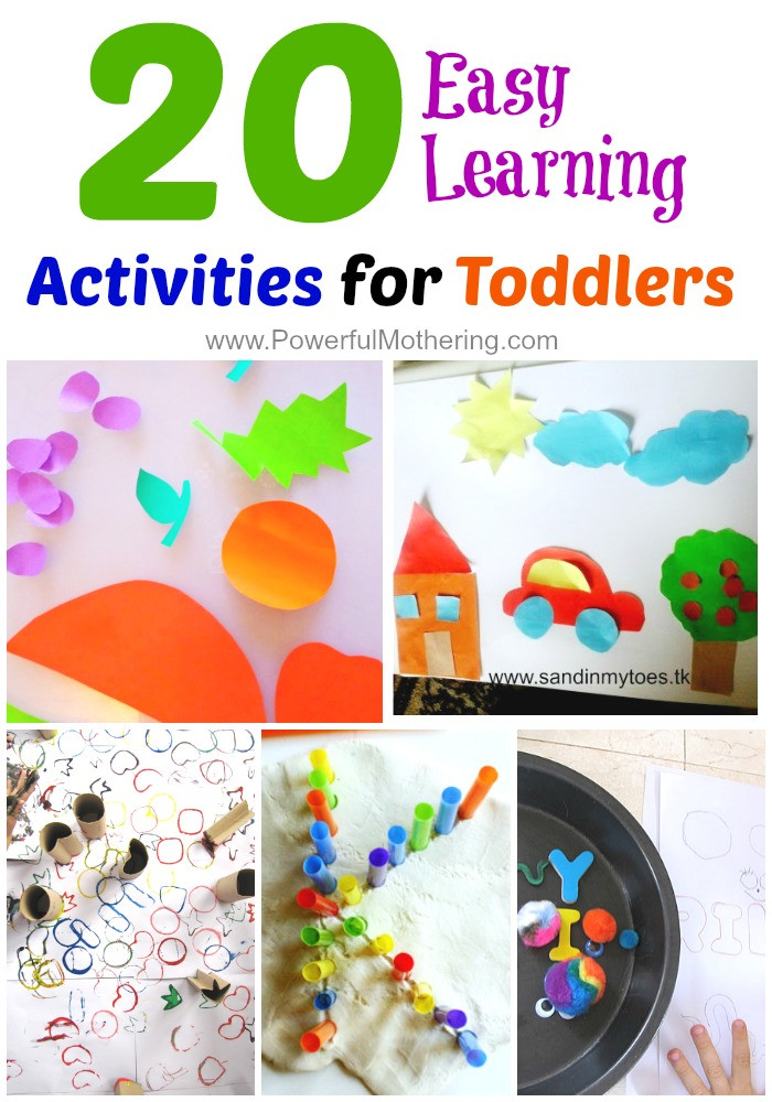 Learning Crafts For Toddlers
 20 Easy Prep and Engaging Learning Activities for Toddlers
