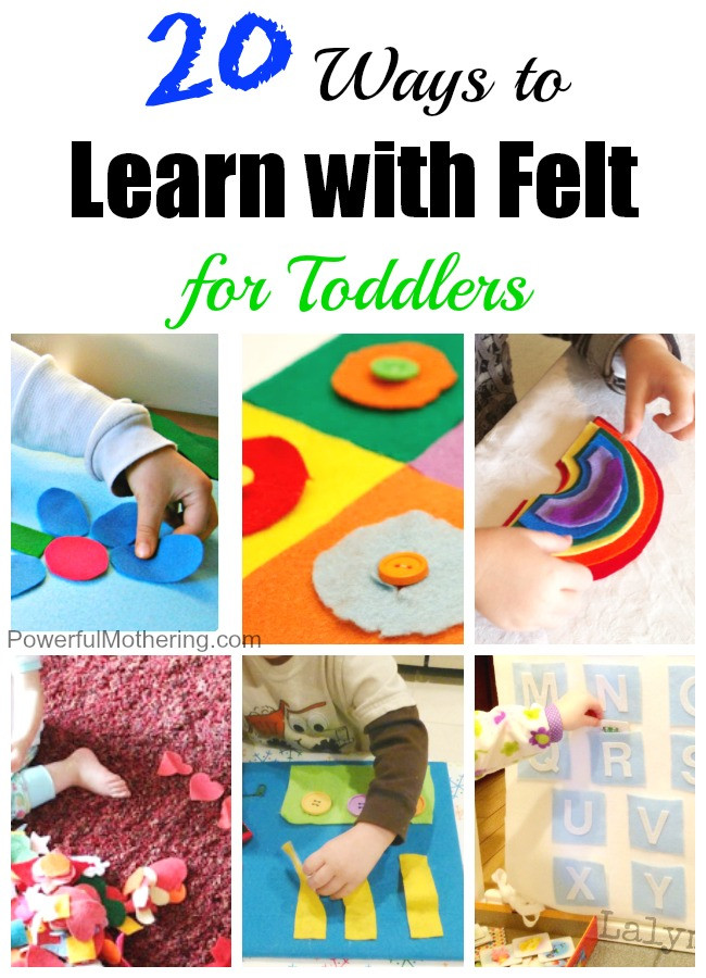 Learning Crafts For Toddlers
 20 Ways to Learn with Felt for Toddlers