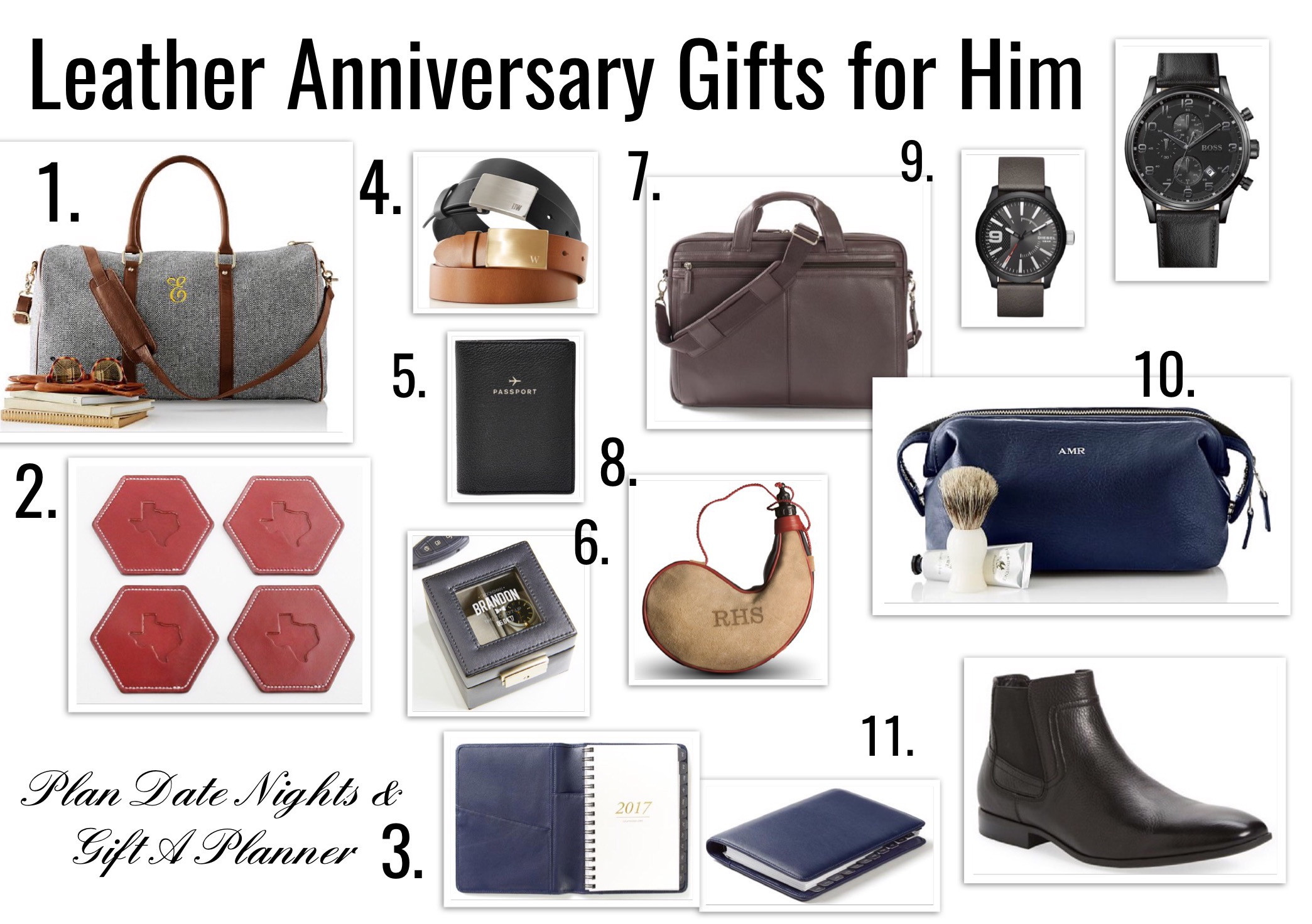 Leather Anniversary Gift Ideas For Him
 3 Year Anniversary Leather Gift Ideas For Him