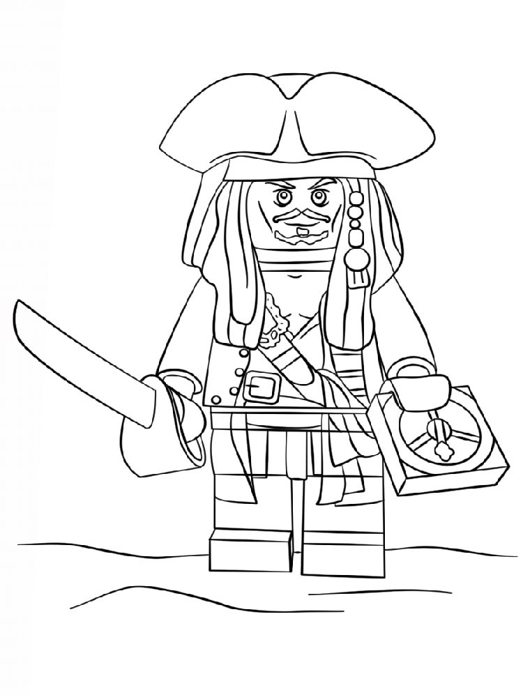 Lego Coloring Pages For Boys
 Lego Pirates coloring pages Free Printable Lego Pirates