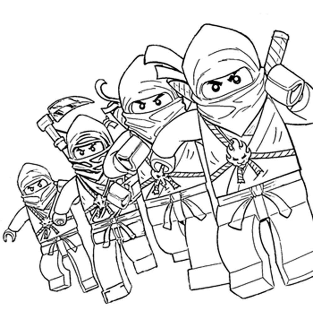 Lego Coloring Pages For Boys
 Lego ninjago characters coloring pages printable kids