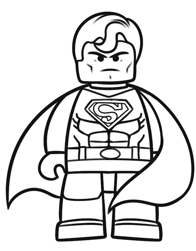 Lego Coloring Pages For Boys
 lego superman coloring pages