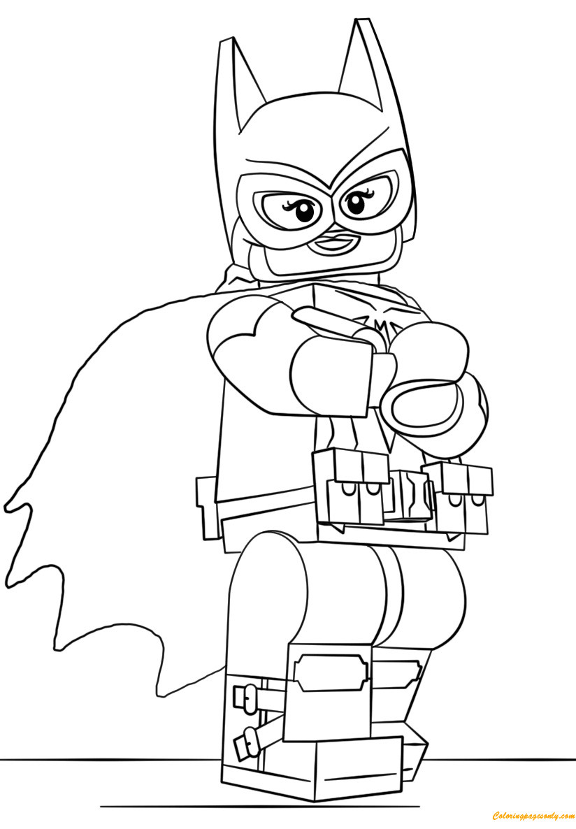 Lego Girl Coloring Pages
 Lego Batman Batgirl Coloring Page Free Coloring Pages line