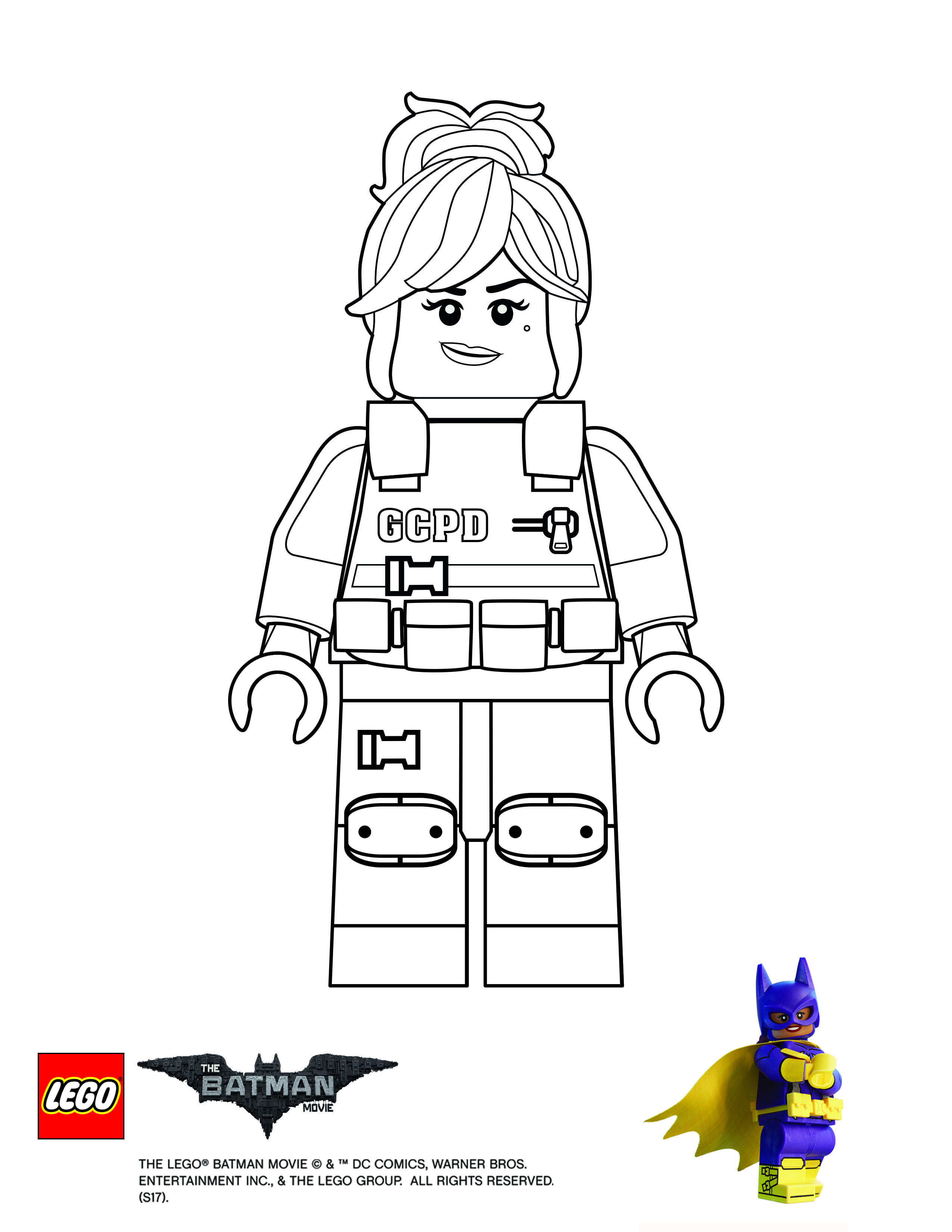 Lego Girl Coloring Pages
 Coloring page Barbara Gordon