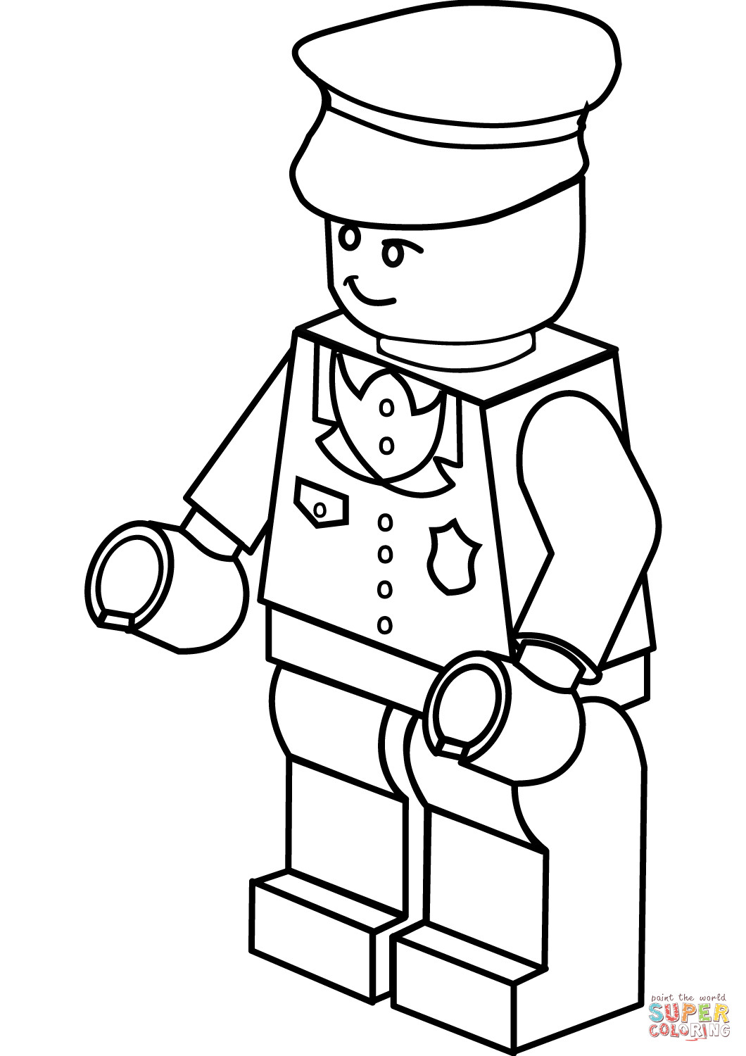 Lego Printable Coloring Pages
 Lego Policeman coloring page