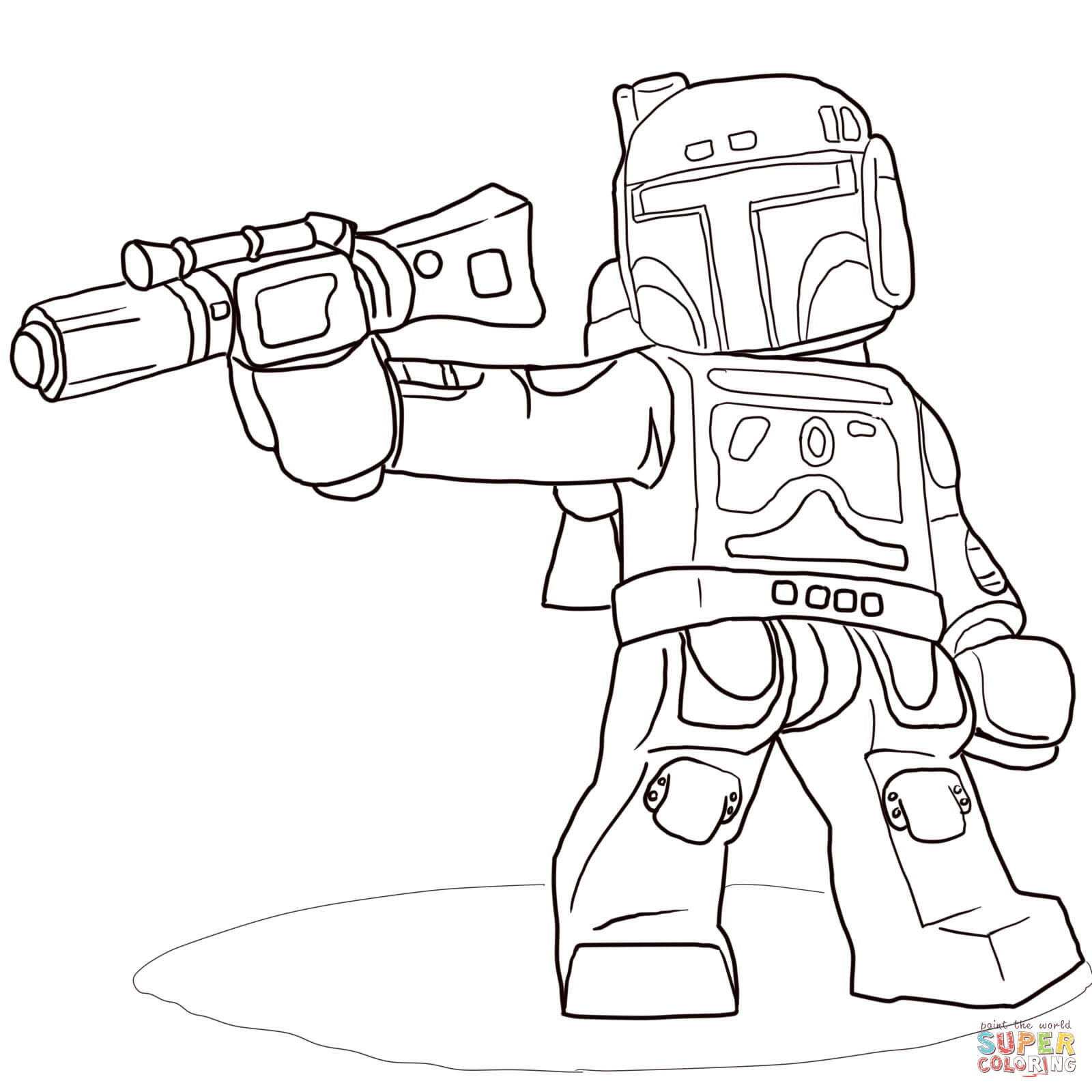 Lego Star Wars Printable Coloring Pages
 Lego Star Wars Boba Fett coloring page