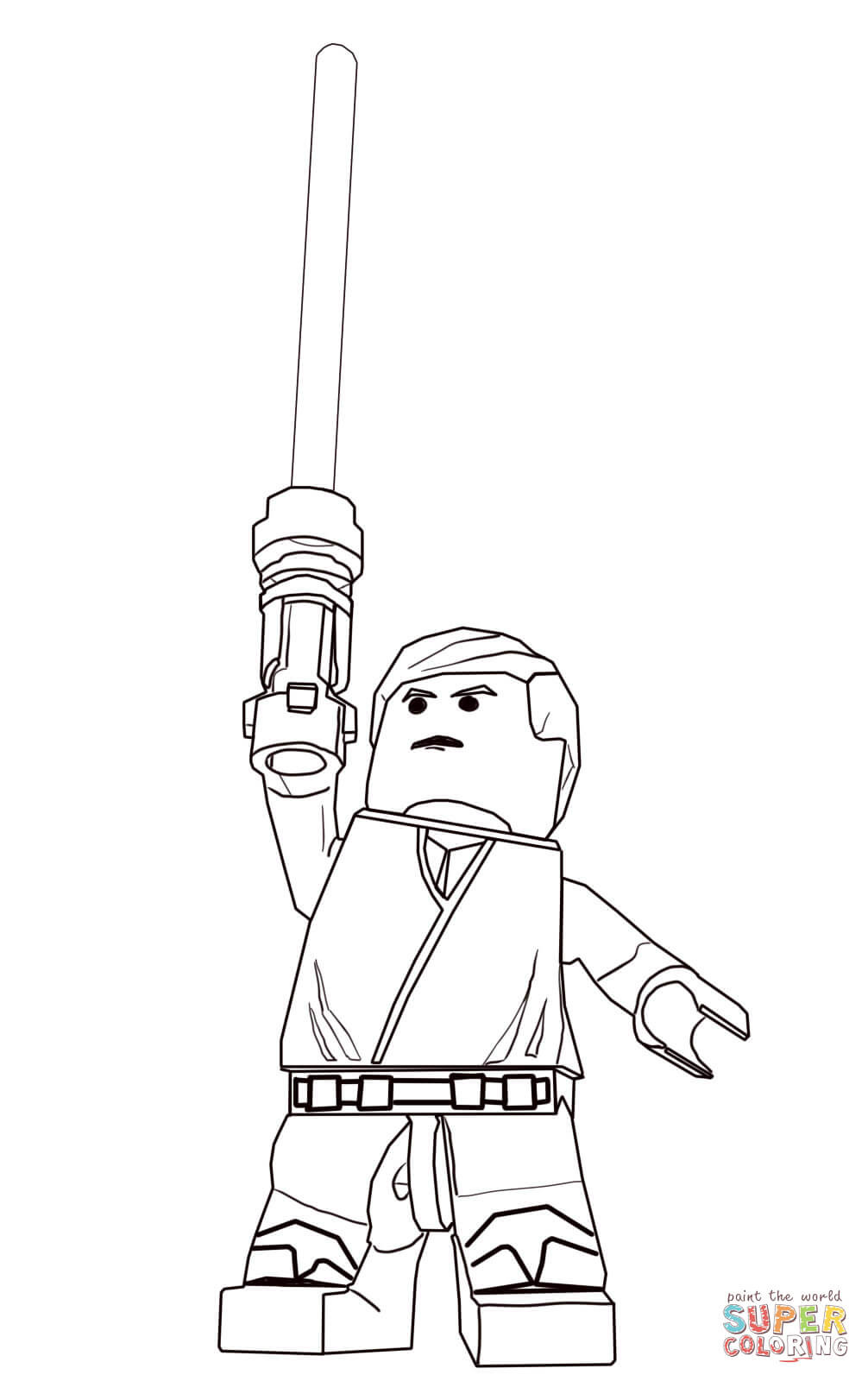 Lego Star Wars Printable Coloring Pages
 Lego Star Wars Luke Skywalker coloring page