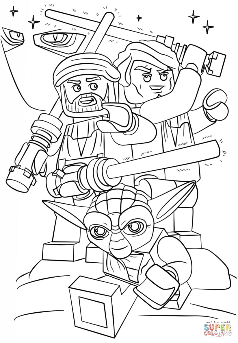 Lego Star Wars Printable Coloring Pages
 Lego Star Wars Clone Wars coloring page