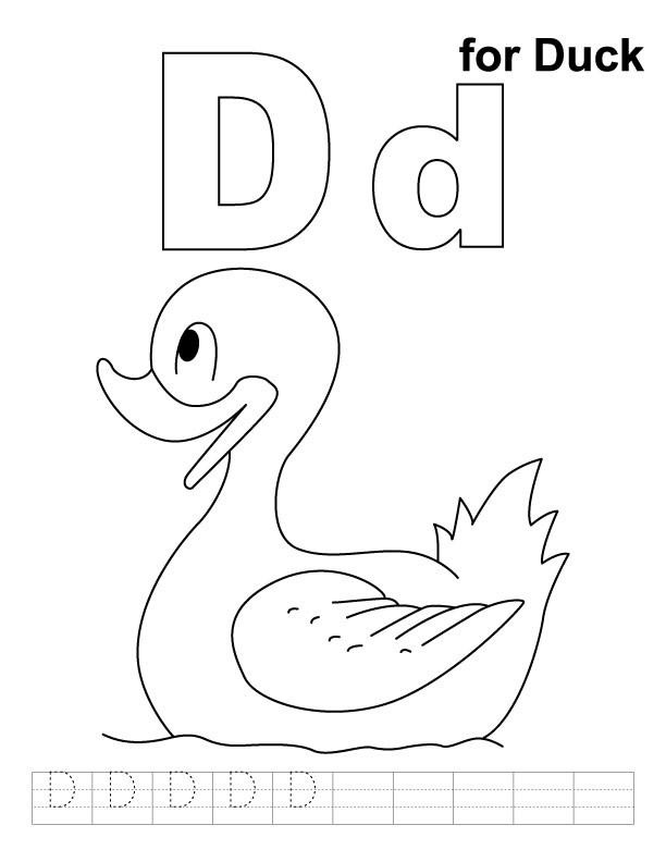 Letter D Coloring Pages For Toddlers
 Letter D Coloring Pages AZ Coloring Pages