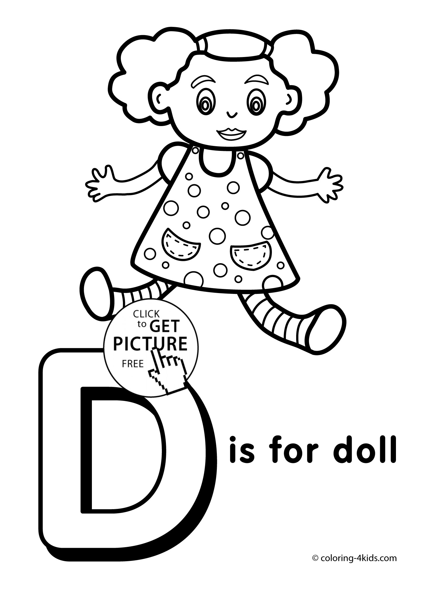 Letter D Coloring Pages For Toddlers
 Letter D coloring pages of alphabet D letter words for