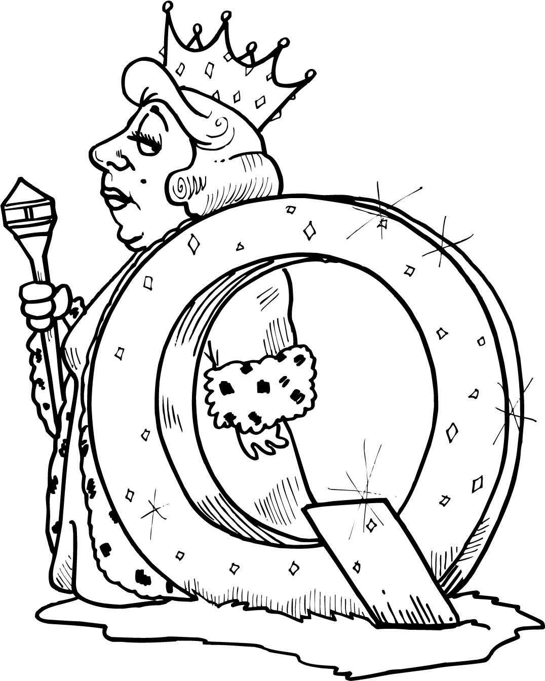 Letter Q Coloring Pages
 letter q printable coloring pages for kids Coloring Point