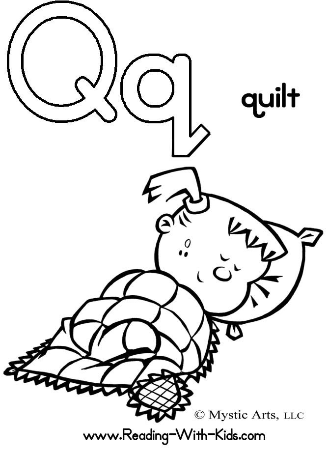 Letter Q Coloring Pages
 spikindergarten [licensed for non mercial use only