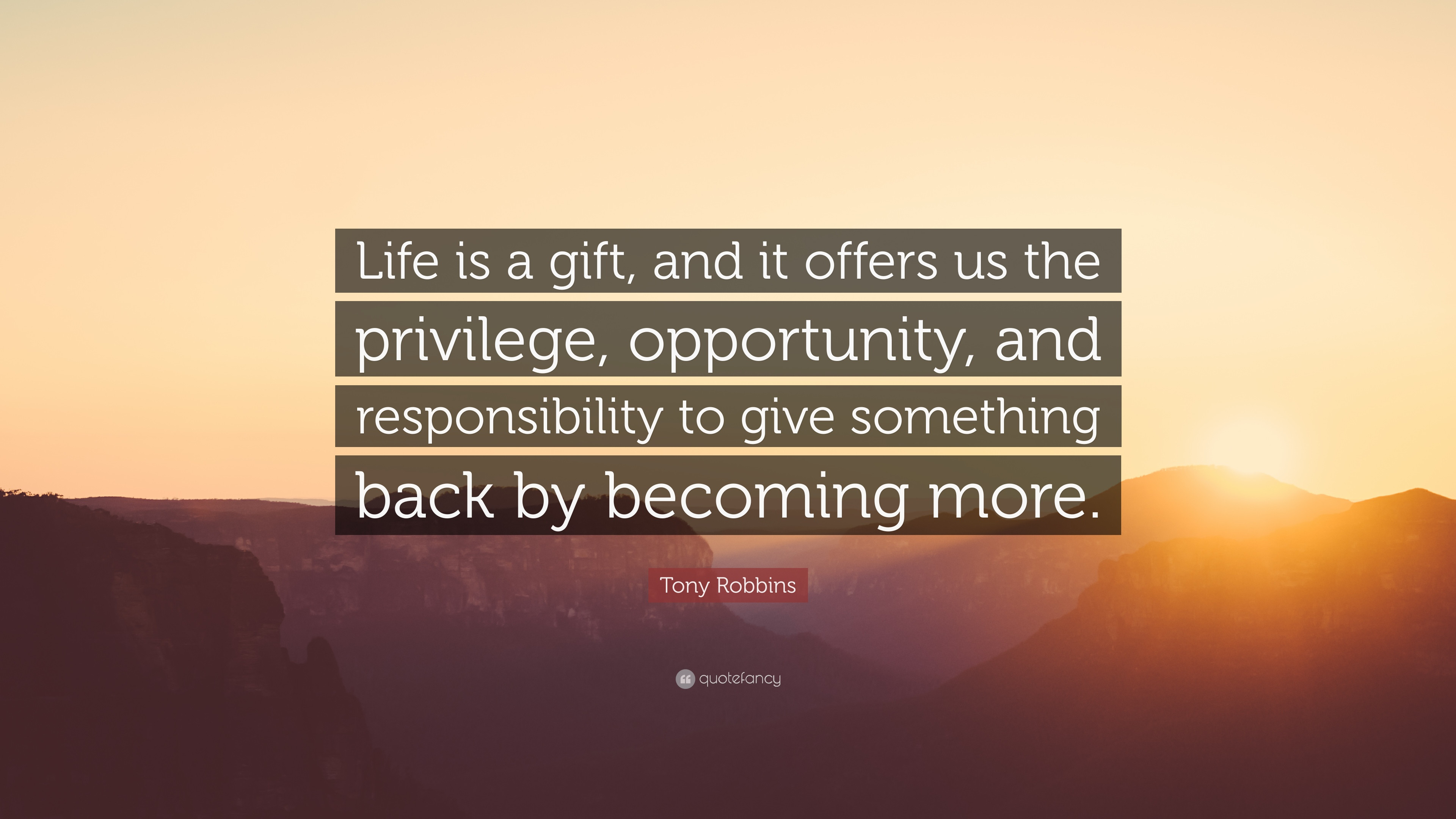 Life Is A Gift Quotes
 Tony Robbins Quotes 100 wallpapers Quotefancy