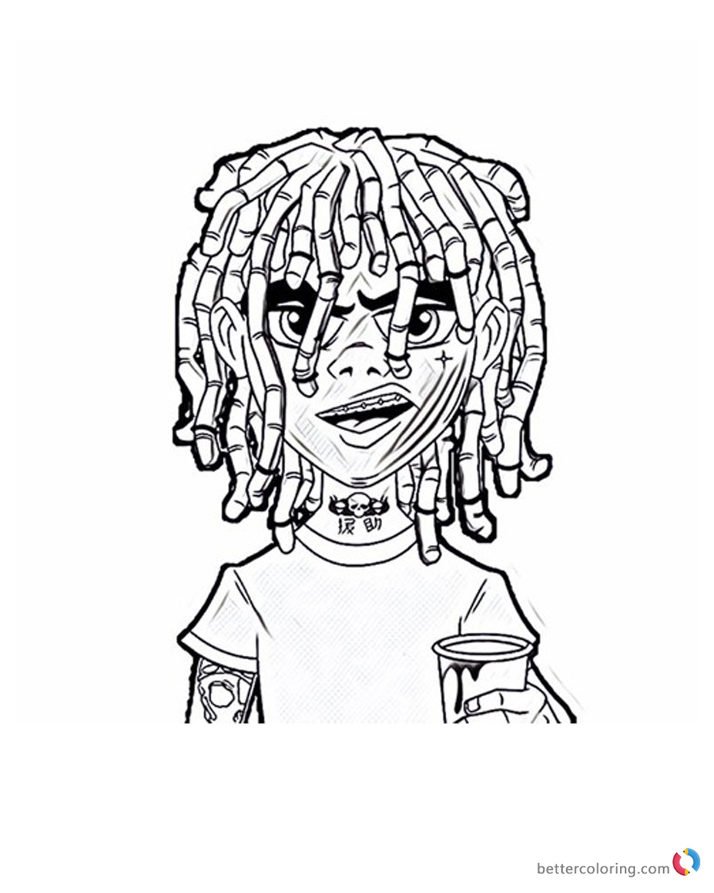 Lil Pump Coloring Pages
 Cute Lil Pump Coloring Pages Free Printable Coloring Pages