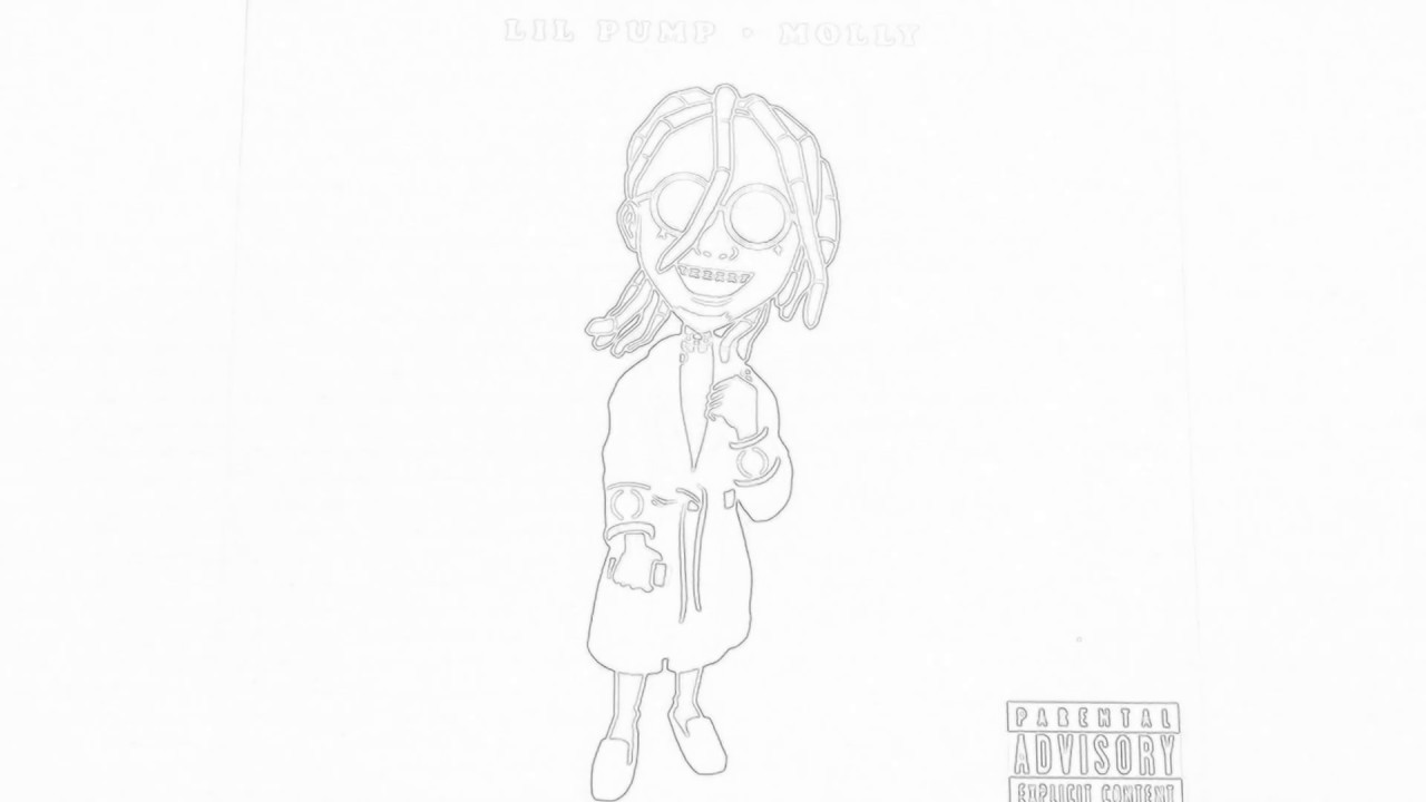 Lil Pump Coloring Pages
 Done Drawing Lil Pump Cartoon Character