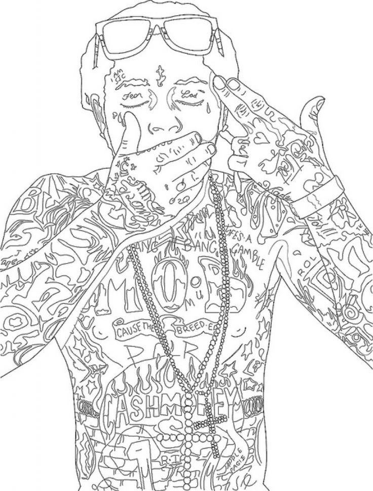 Lil Pump Coloring Pages
 11 best People coloring pages for adults images on