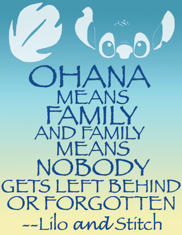 Lilo And Stitch Quotes Family
 ‘Ohana Means Family
