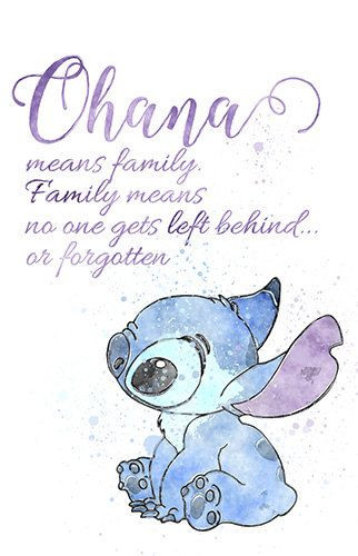 Lilo And Stitch Quotes Family
 Ohana Means Family family means nobody s left behind or