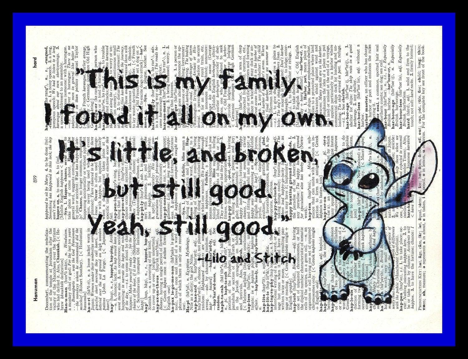 Lilo And Stitch Quotes Family
 Buy Any 2 Prints 1 Free Family Lilo and by
