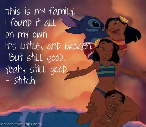 Lilo And Stitch Quotes Family
 Lilo And Stitch Cute And Inspirational Quotes QuotesGram