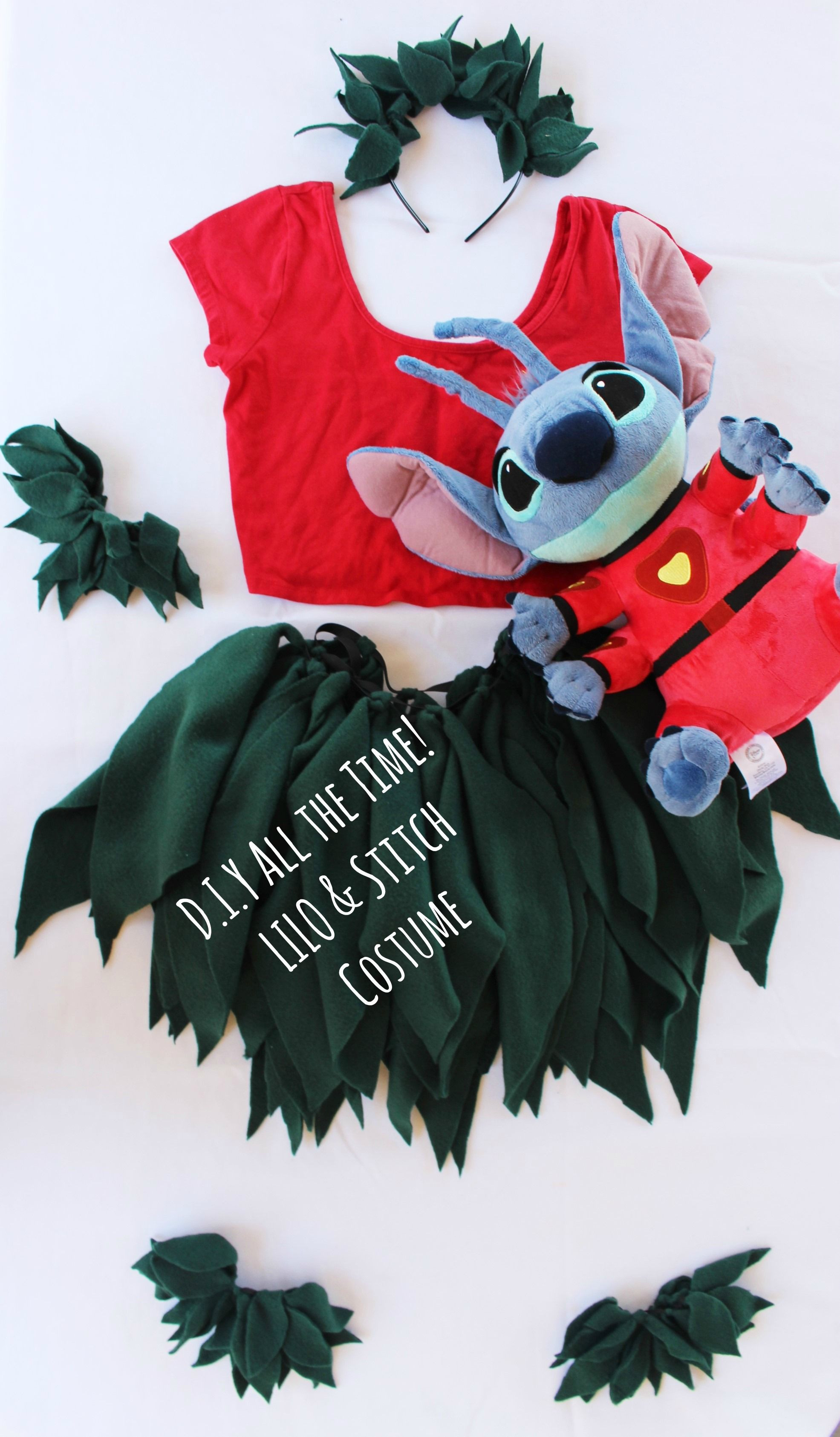 Lilo Costume DIY
 D I Y All the Time LILO & Stitch Costume No Sew No Glue