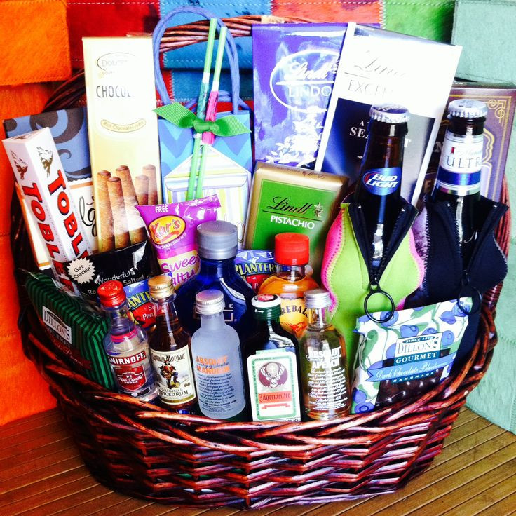 Liquor Gift Basket Ideas
 Best 25 Liquor t baskets ideas on Pinterest