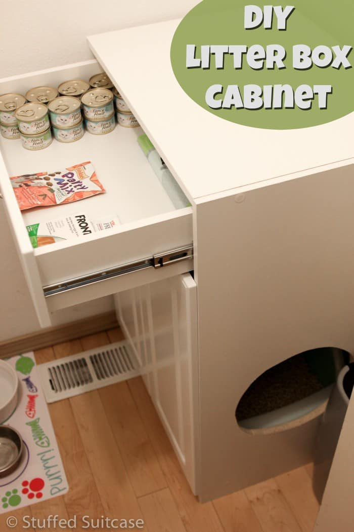 Litter Box Furniture DIY
 DIY Litter Box Furniture Cabinet & Laundry Room Cleanup