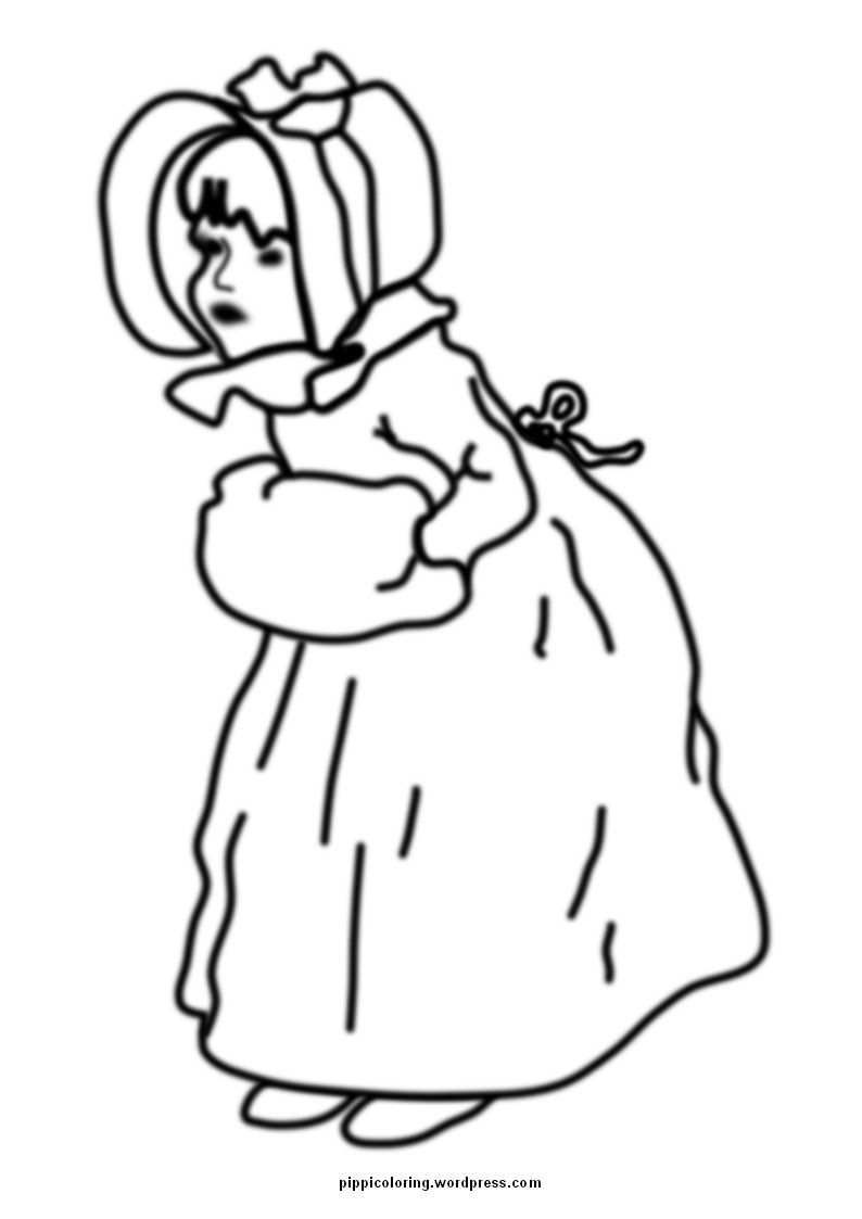 Little Girls Coloring Pages
 Pippi s Coloring Pages