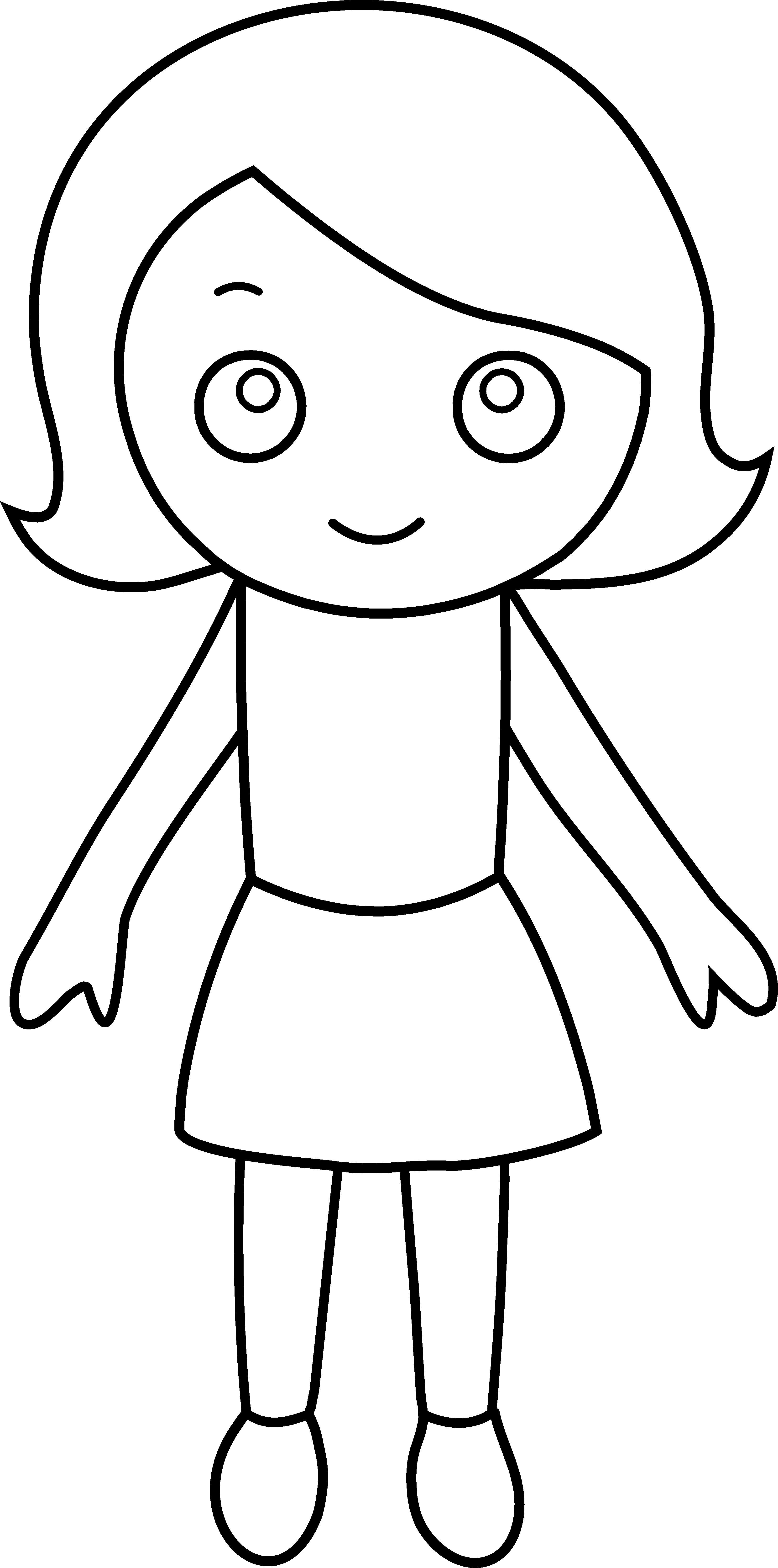 Little Girls Coloring Pages
 Little Girl Coloring Page Free Clip Art