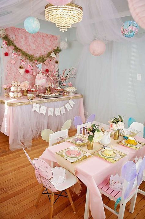 Little Girls Tea Party Ideas
 Pretty pastel kid s tea party birthday Ideas for an