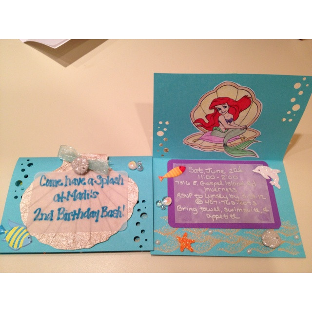 Little Mermaid Party Invitation Ideas
 14 best Little mermaid party invitations images on