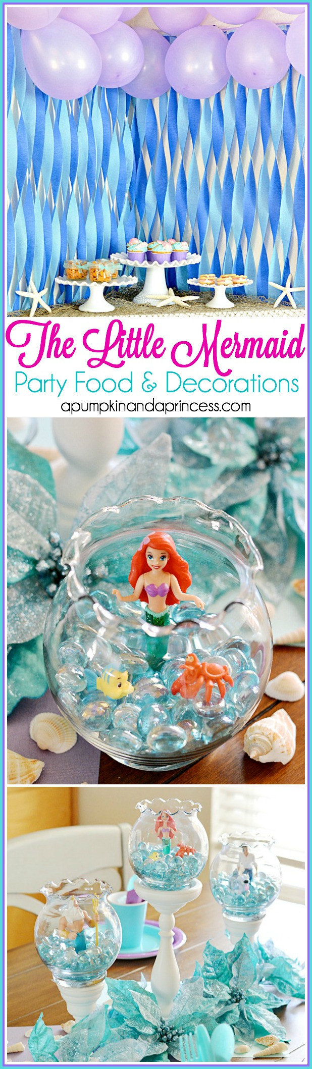 Little Mermaid Theme Party Ideas
 The Little Mermaid Party A Pumpkin And A Princess