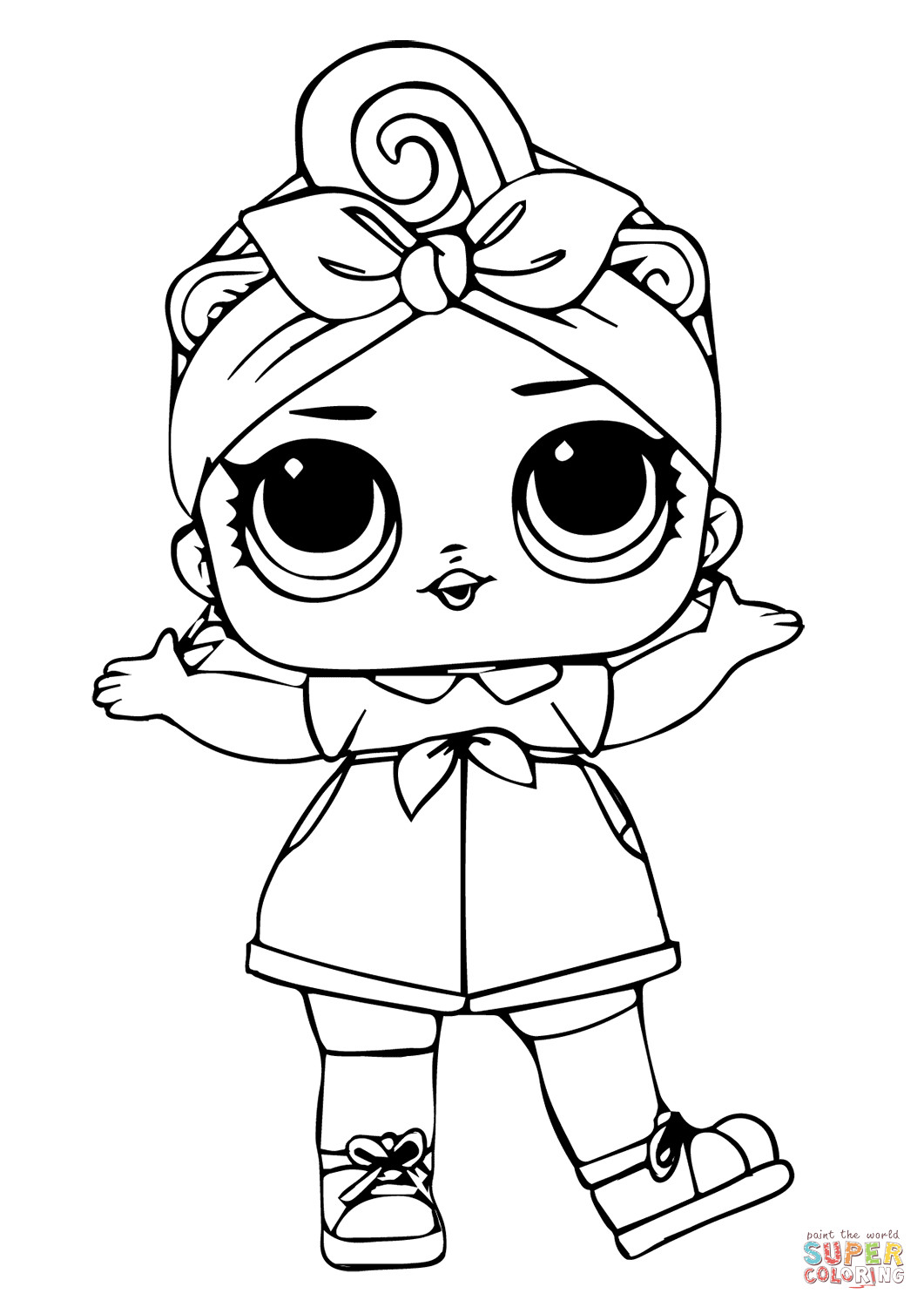 Lol Doll Coloring Pages Printable
 Can Do Baby LOL Surprise Doll coloring page