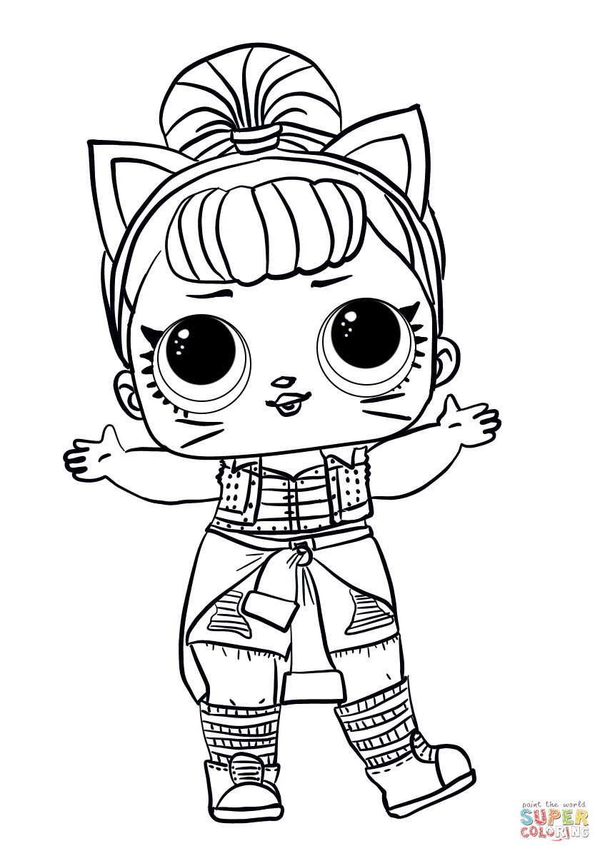 Lol Doll Coloring Pages Printable
 LOL Surprise Doll Troublemaker coloring page