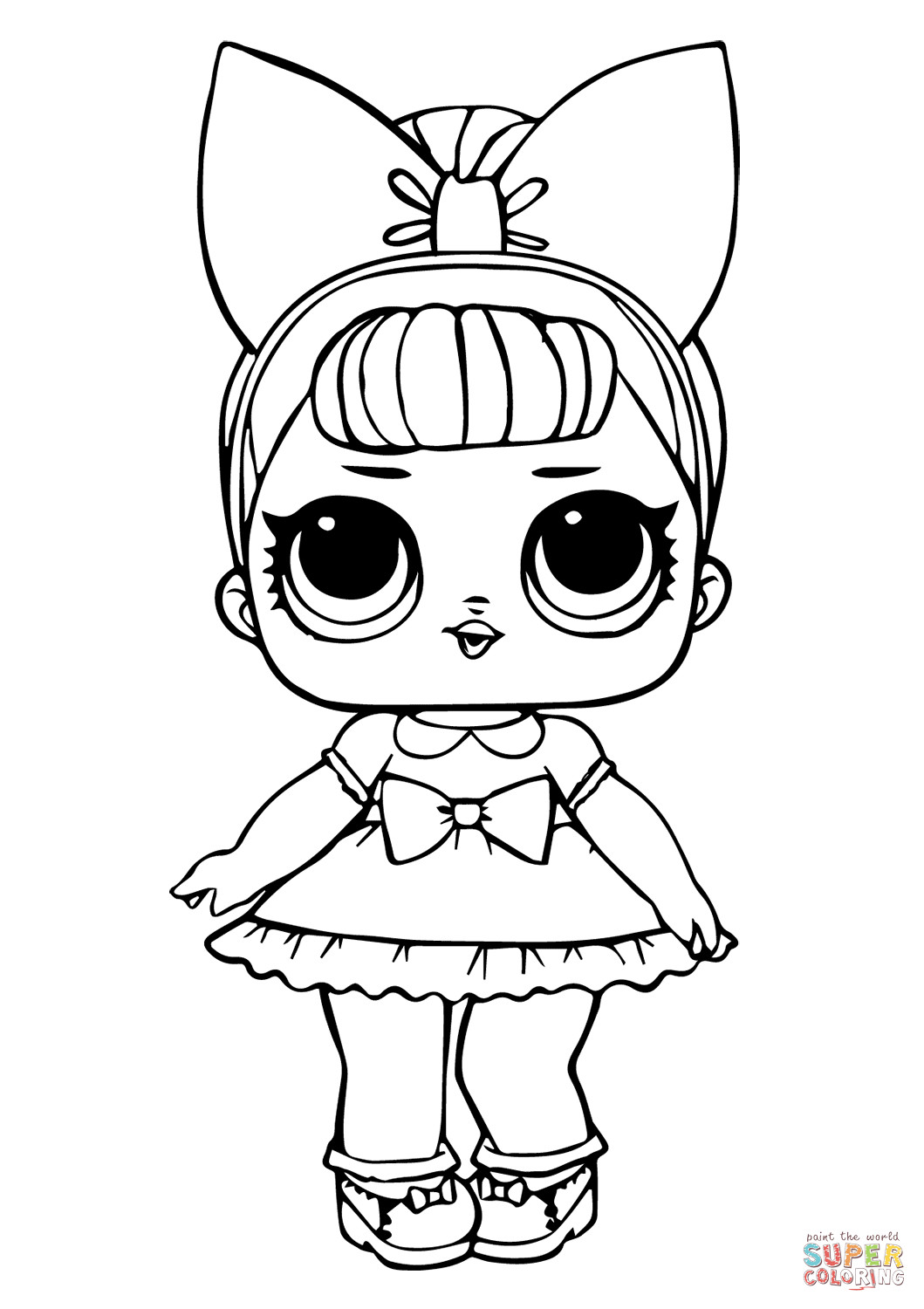 Lol Doll Coloring Pages Printable
 Fancy Glitter LOL Surprise Doll coloring page