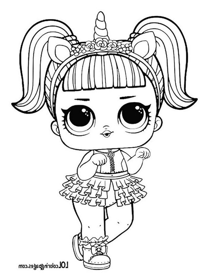 Lol Doll Coloring Pages Printable
 unicorn surprise doll coloring page surprise doll