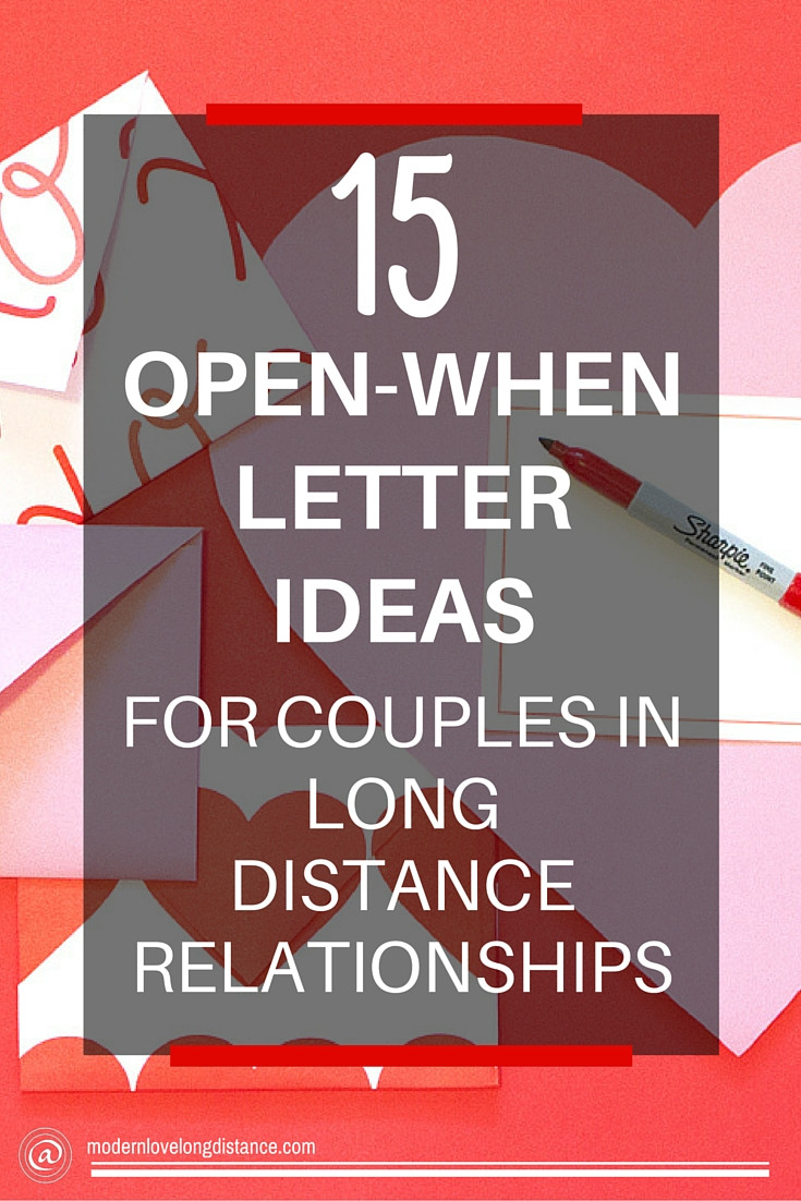 Long Distance Relationship Gift Ideas For Girlfriend
 DIY Long Distance Gifts Open When Letters