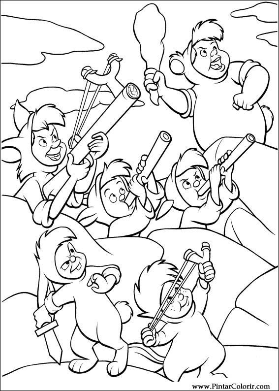 Lost Boys Coloring Pages Printable
 Drawings To Paint & Colour Peter Pan Print Design 040