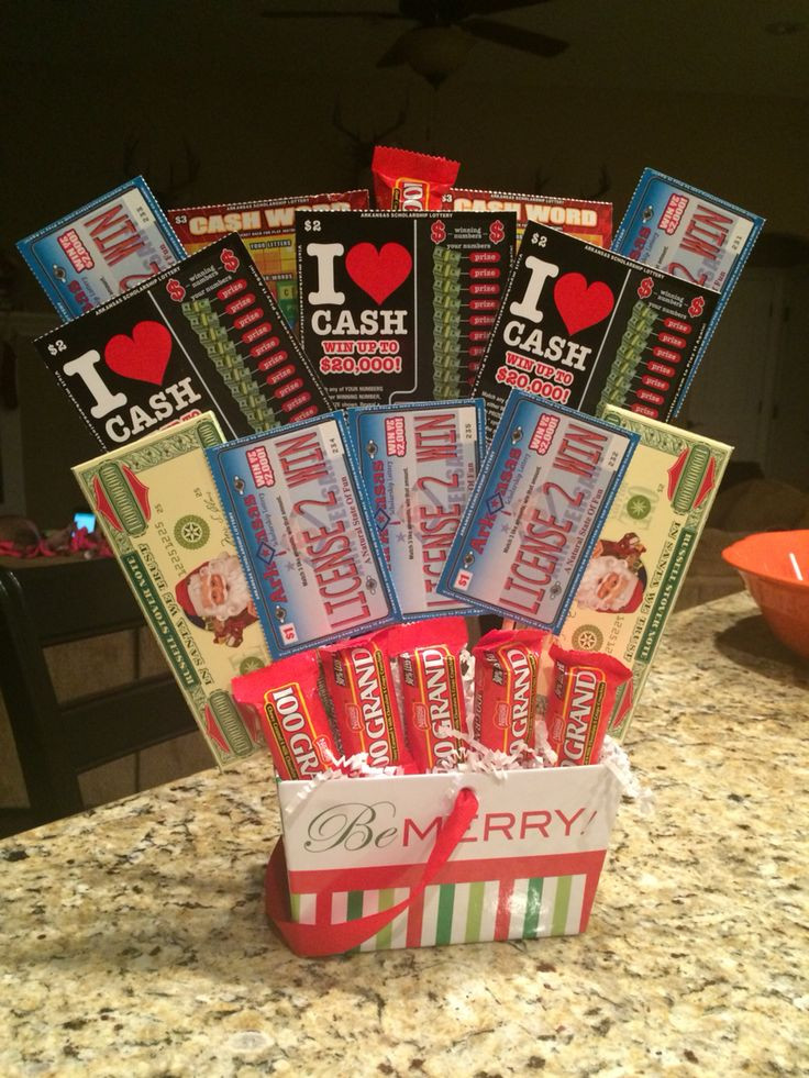 Lottery Ticket Christmas Gift Ideas
 1000 images about Scratch off bouquets on Pinterest