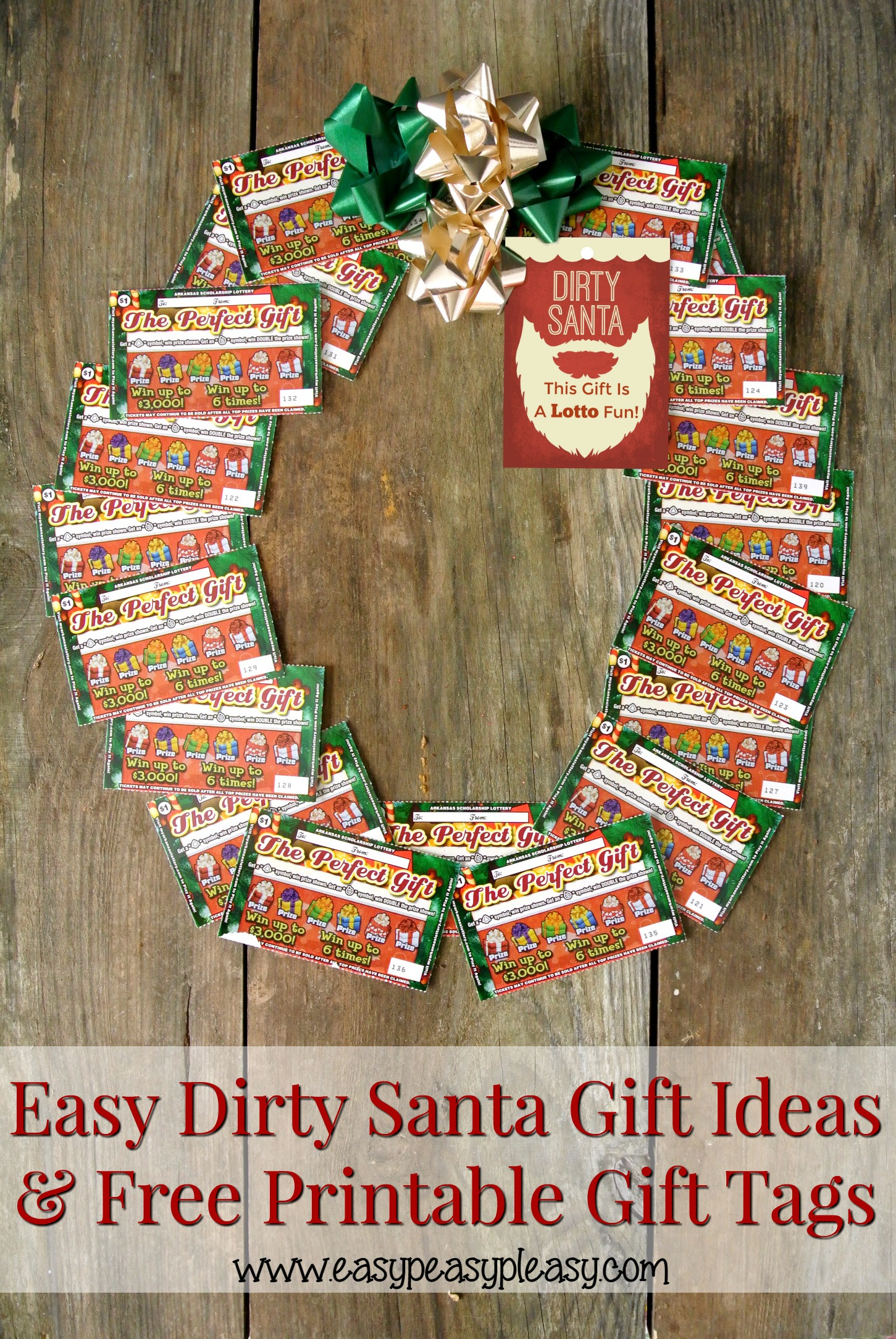 Lottery Ticket Christmas Gift Ideas
 Dirty Santa Lottery Tickets = The Perfect Gift Easy