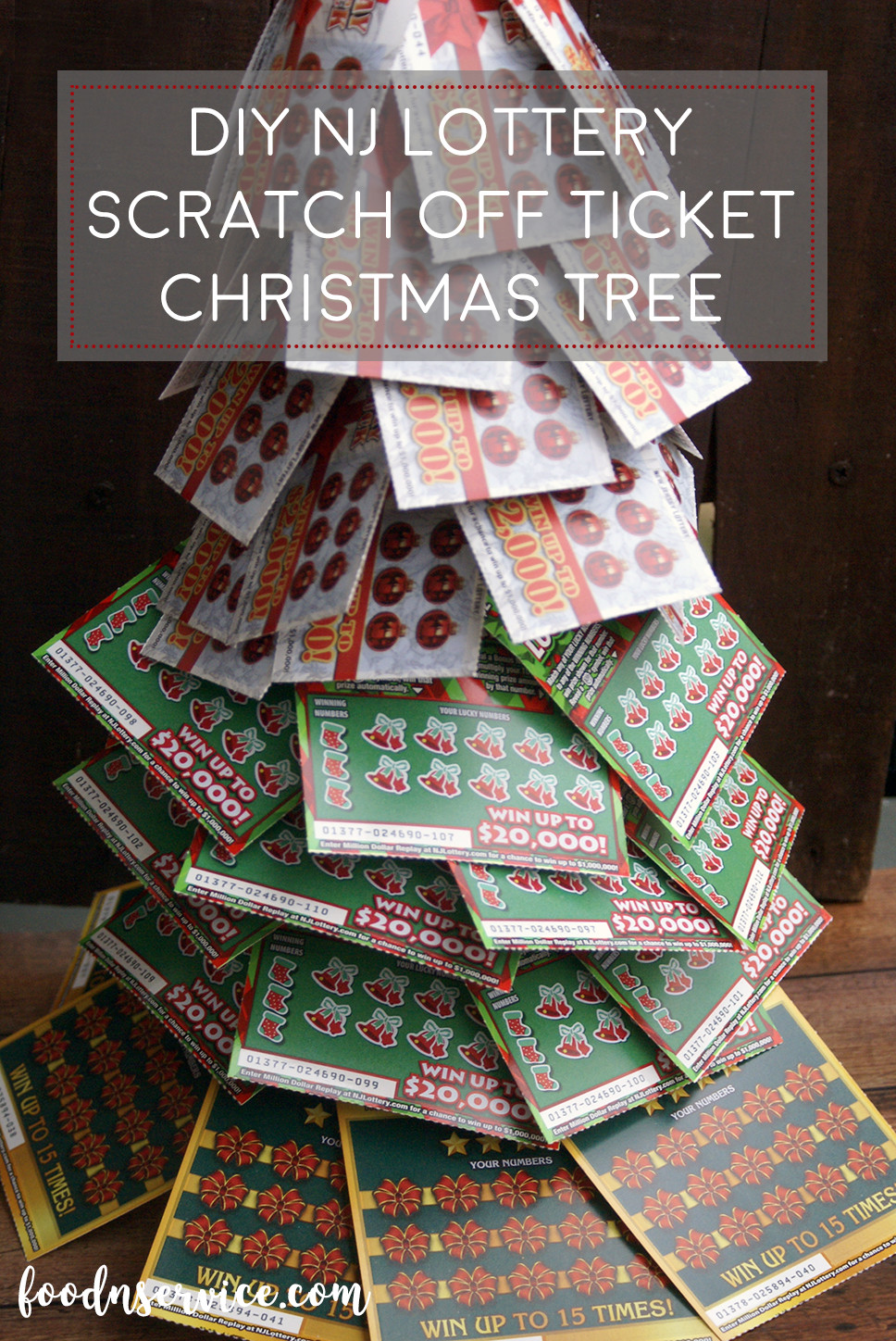 Lottery Ticket Christmas Gift Ideas
 DIY NJ Lottery Ticket Scratch f Christmas Tree • Food N