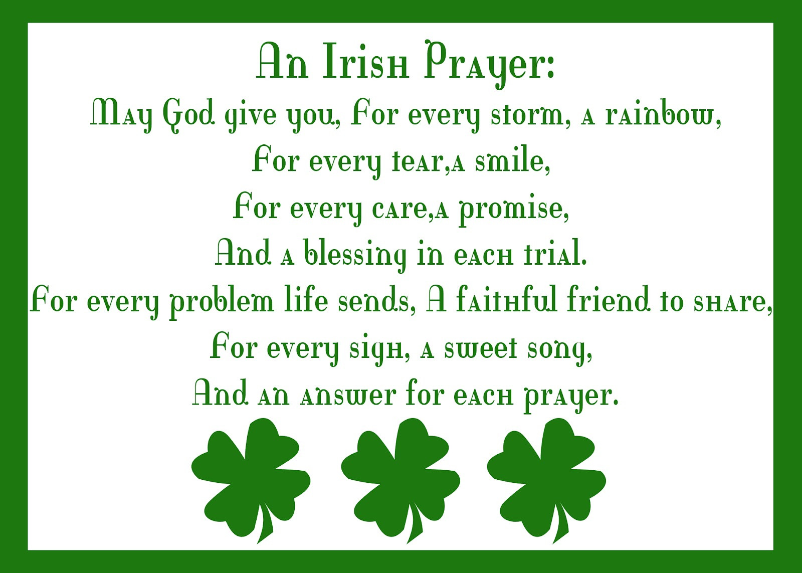 Love Prayer Quotes
 Irish Quotes