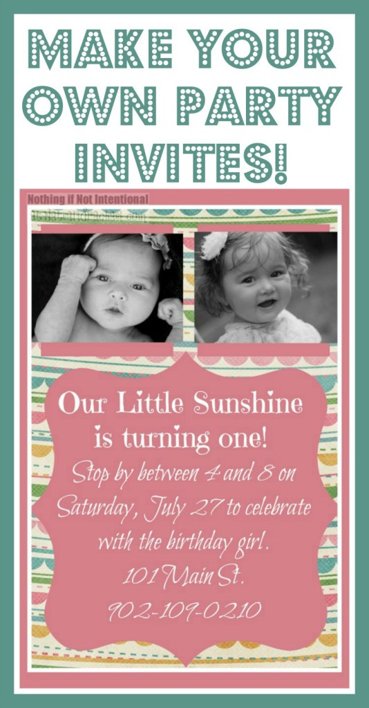Making Birthday Invitations Online
 Make Your Own Invitations–Easy and Adorable Tutorial