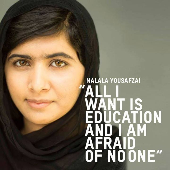 Malala Education Quote
 Malala Yousafzai – the advocate for worldwide education