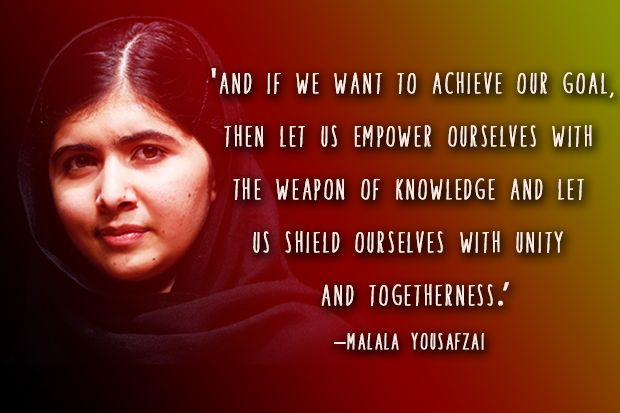 Malala Education Quote
 Malala Yousafzai