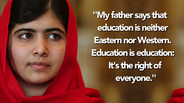Malala Education Quote
 He Named Me MALALA A Movie Review – silvennia