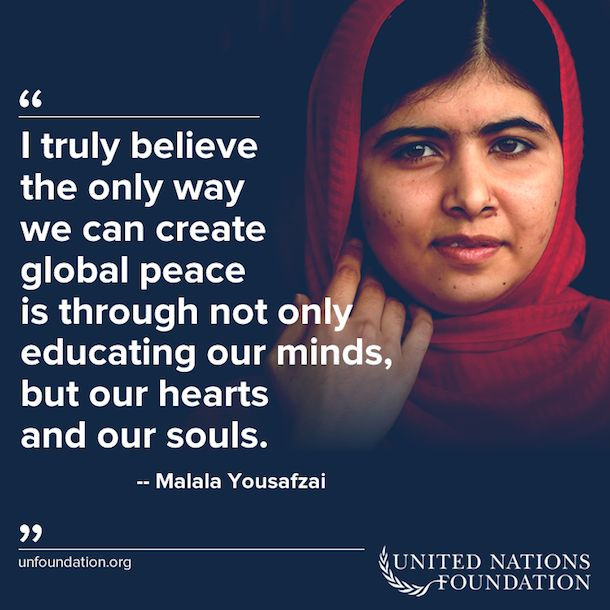 Malala Quotes On Education
 25 Best Ideas about Human Rights Quotes on Pinterest