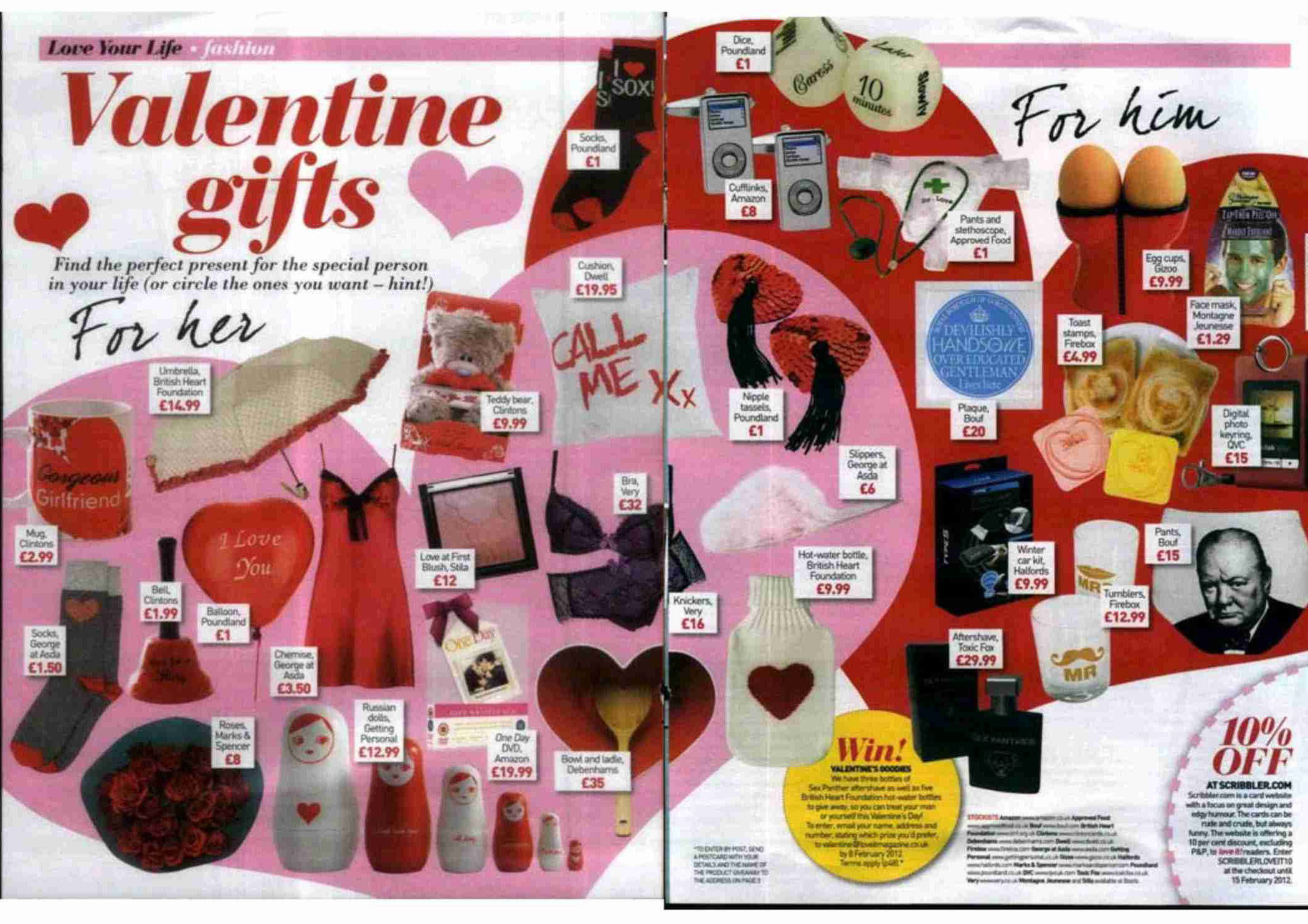 Male Valentine Gift Ideas
 Love It magazine selects Zap Them Peel f for Valentine’s