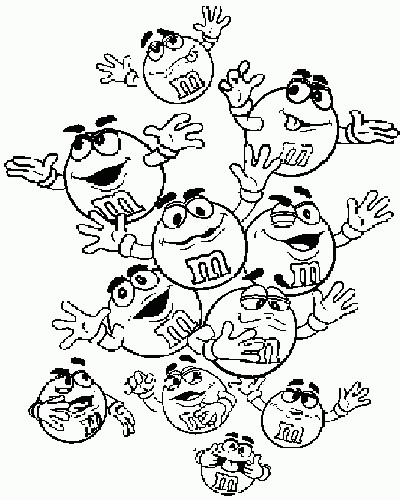 M&amp;M Coloring Pages
 M&m Coloring Pages to and print for free