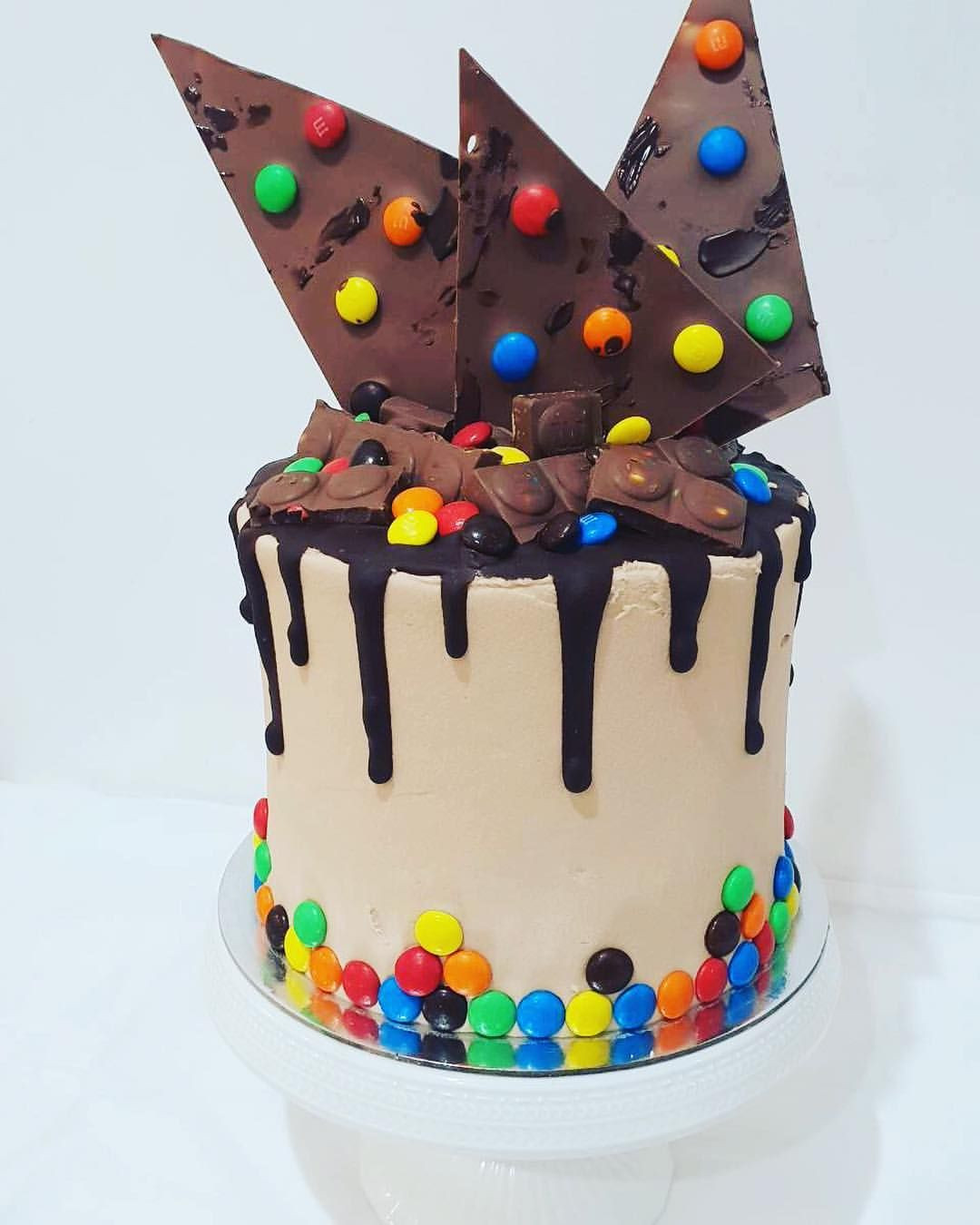 M&amp;Ms Birthday Cake
 Chocolate M&M cake Chocolate cake with layers of m&ms